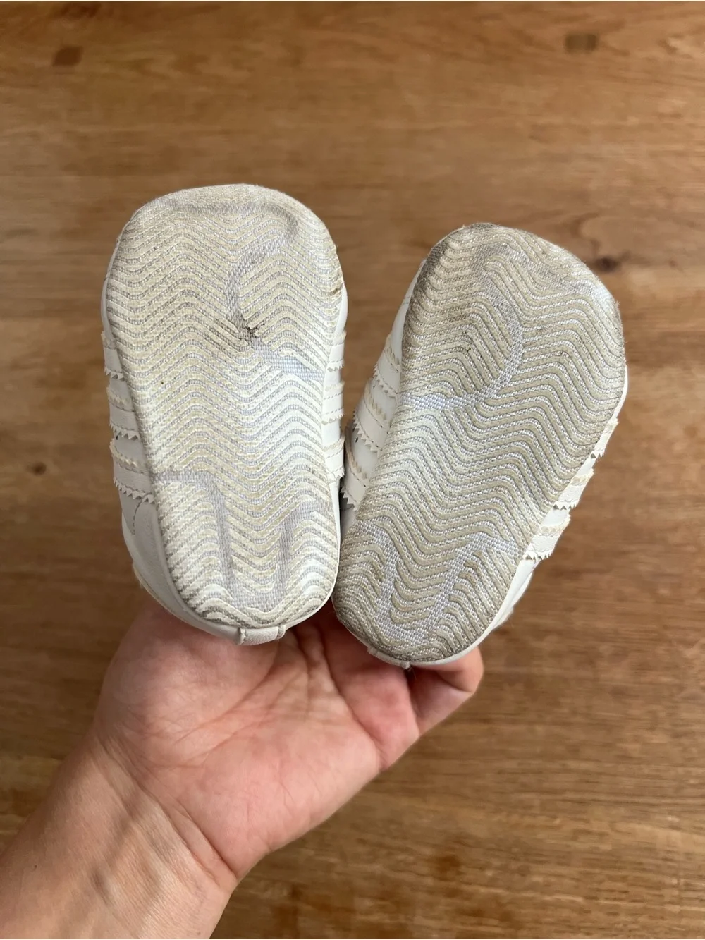 Adidas Kids Baby White Superstar Crib Shoes Velcro Sneakers Infant 1K